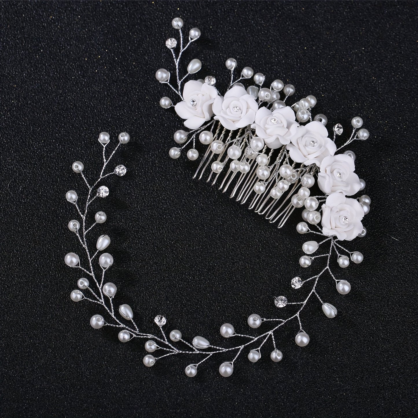 Hochzeitshaarnadel - Floral Pearls I