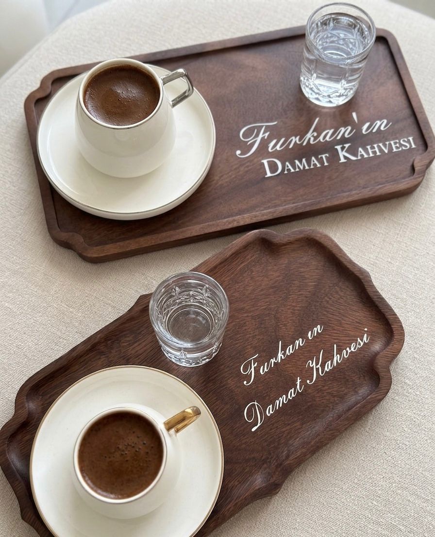 Verlobungs-Kaffeetablett - Nature Love