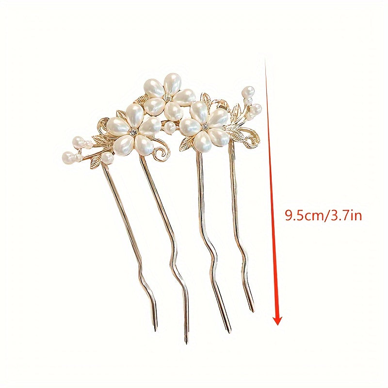 Hochzeitshaarnadel - Floral Pearls III