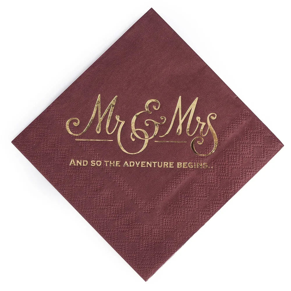 Servietten - Mr. Mrs.
