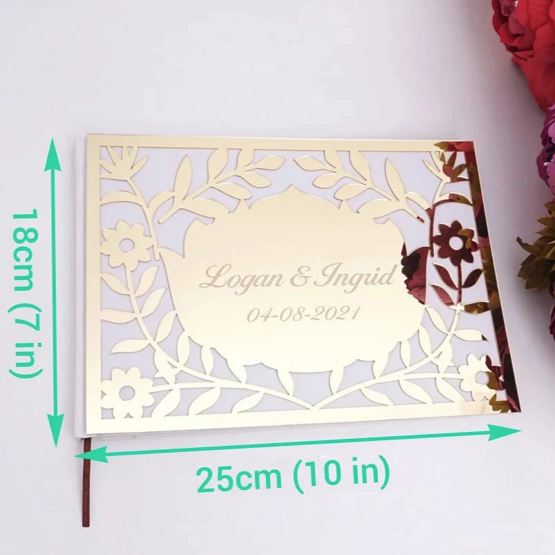 Personalisiertes Gästebuch - Floral