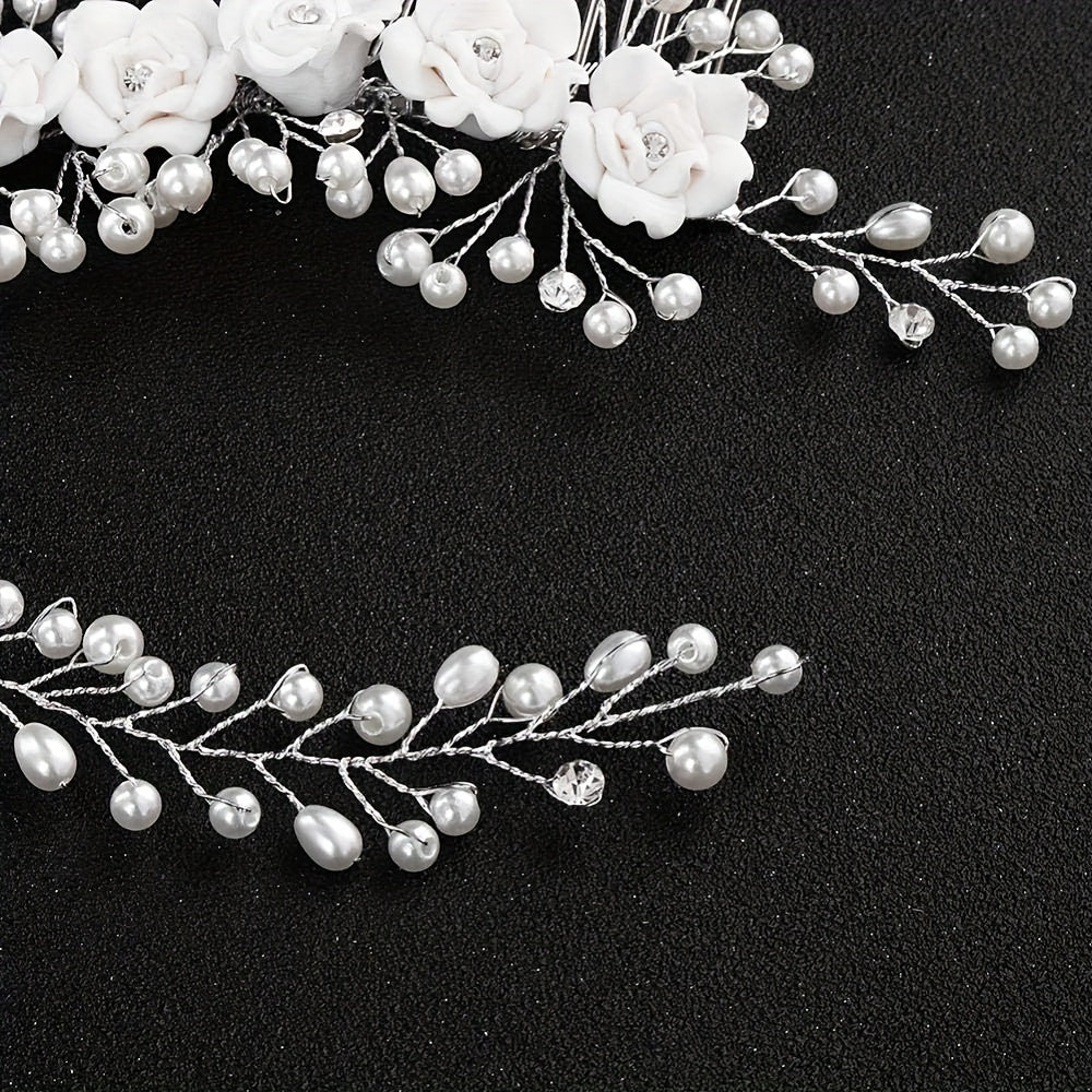 Hochzeitshaarnadel - Floral Pearls I