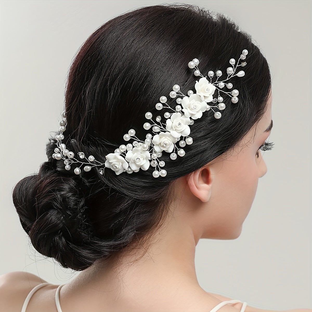 Hochzeitshaarnadel - Floral Pearls I