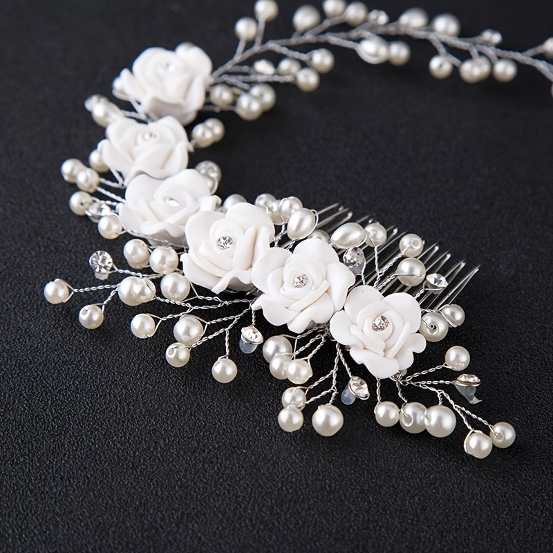 Hochzeitshaarnadel - Floral Pearls I