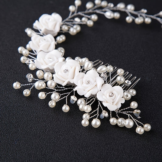 Hochzeitshaarnadel - Floral Pearls I