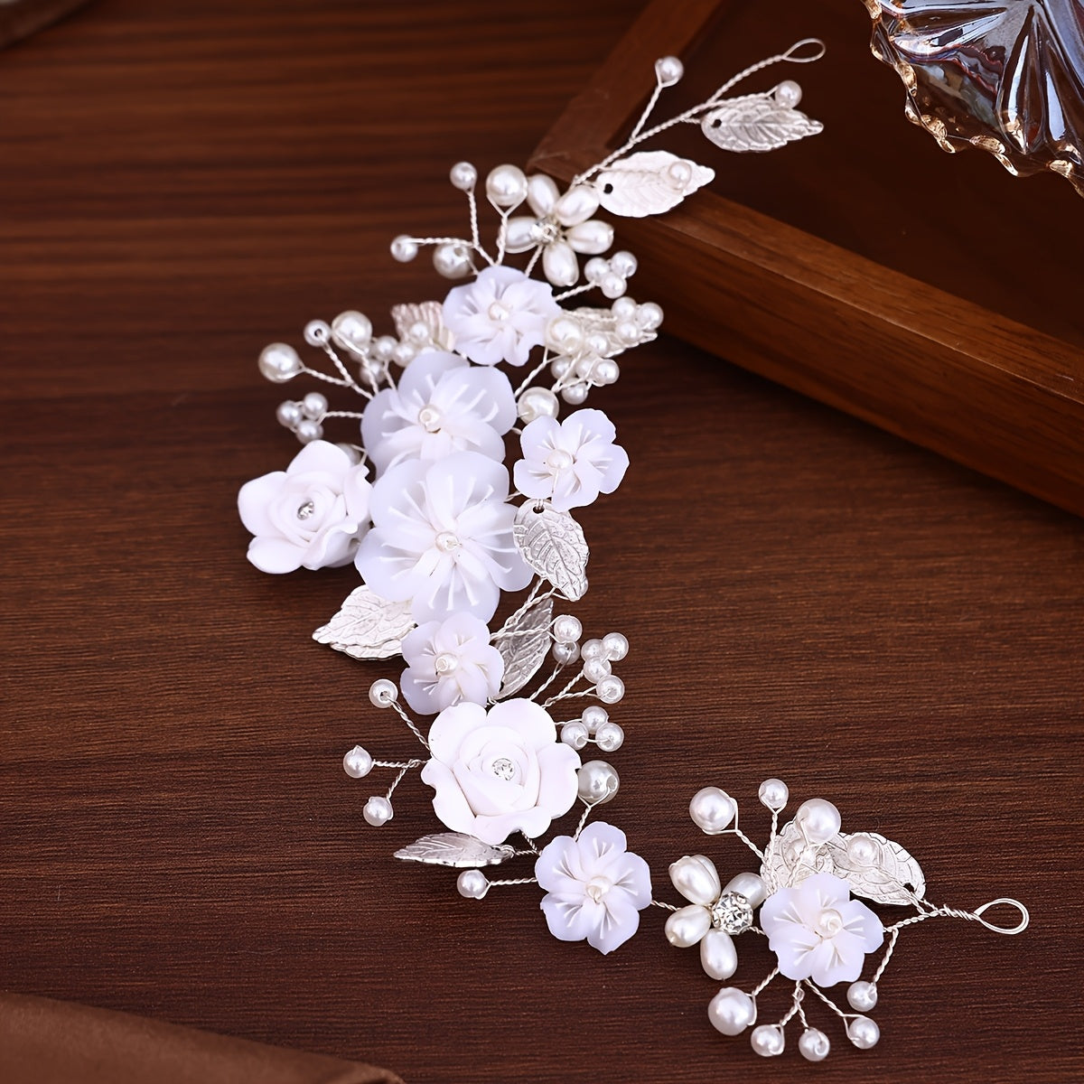 Hochzeitshaarnadel - Floral Pearls IV