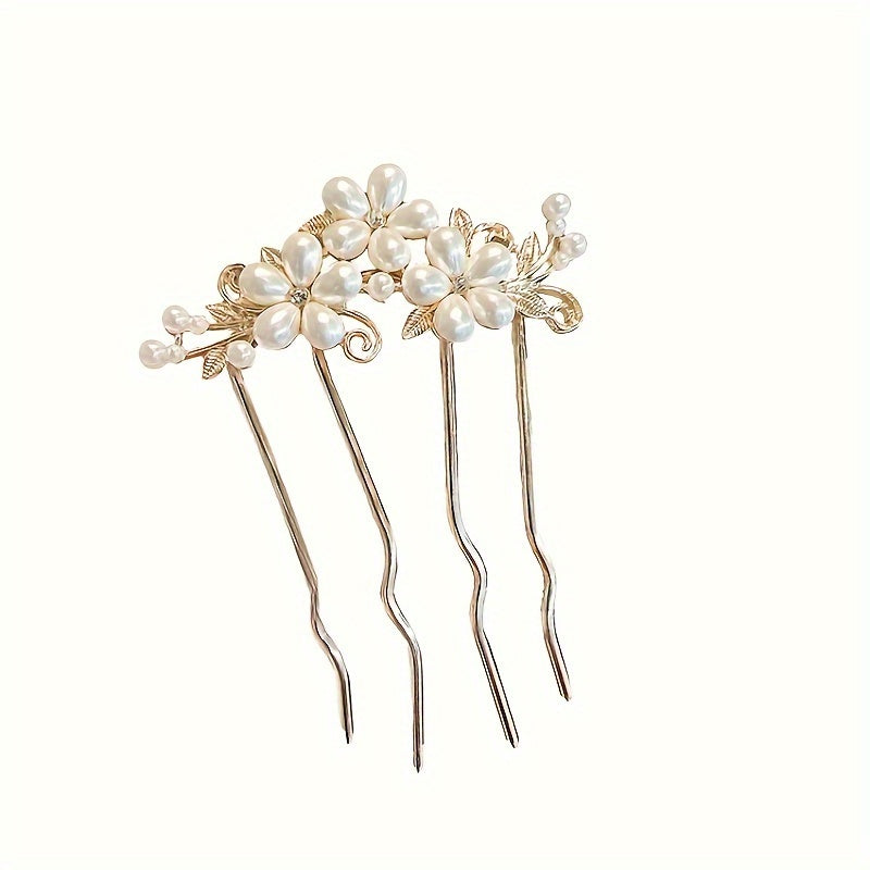 Hochzeitshaarnadel - Floral Pearls III