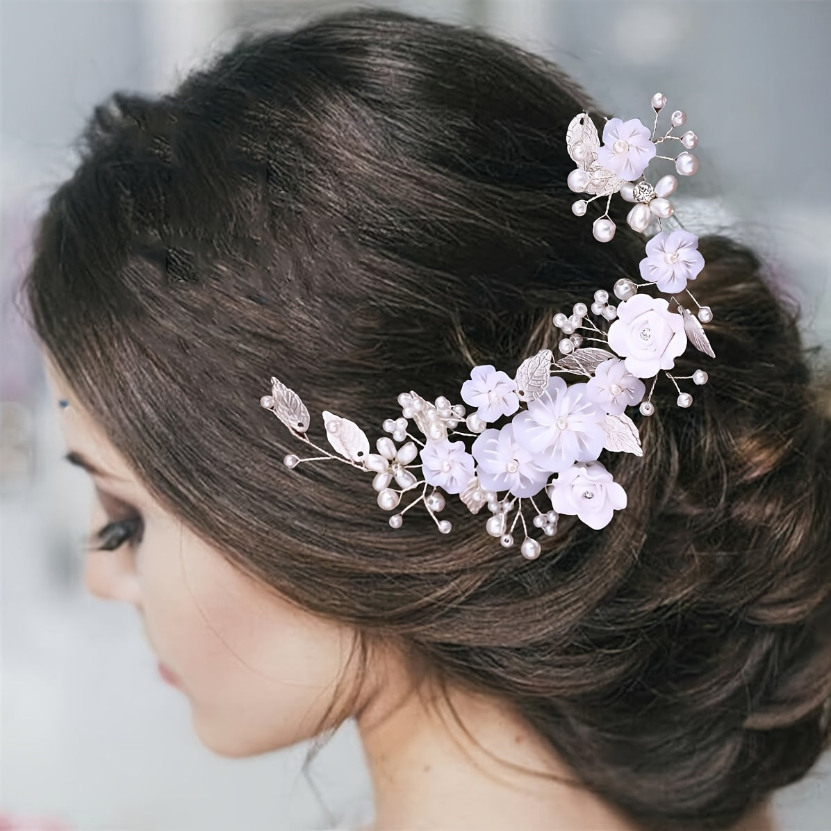 Hochzeitshaarnadel - Floral Pearls IV