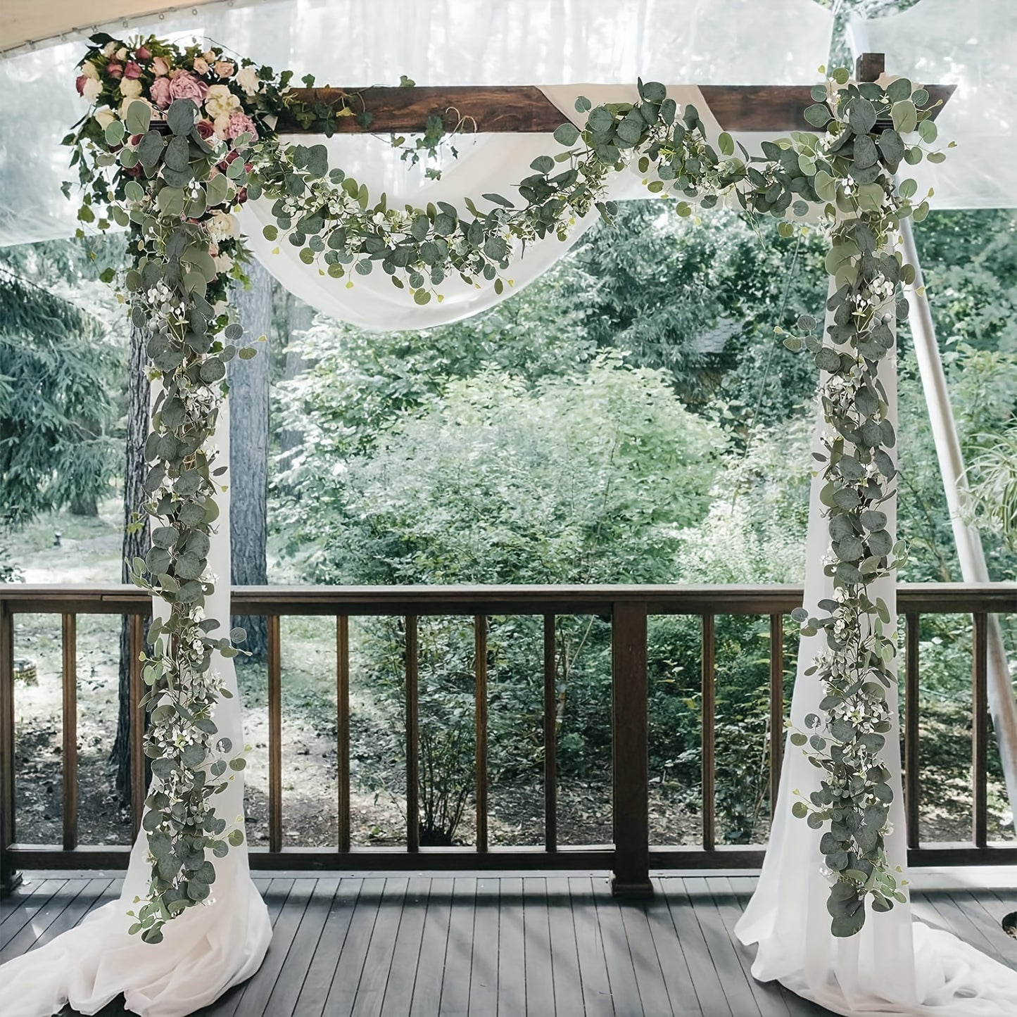 Tischdeko - Eucalyptus Garland