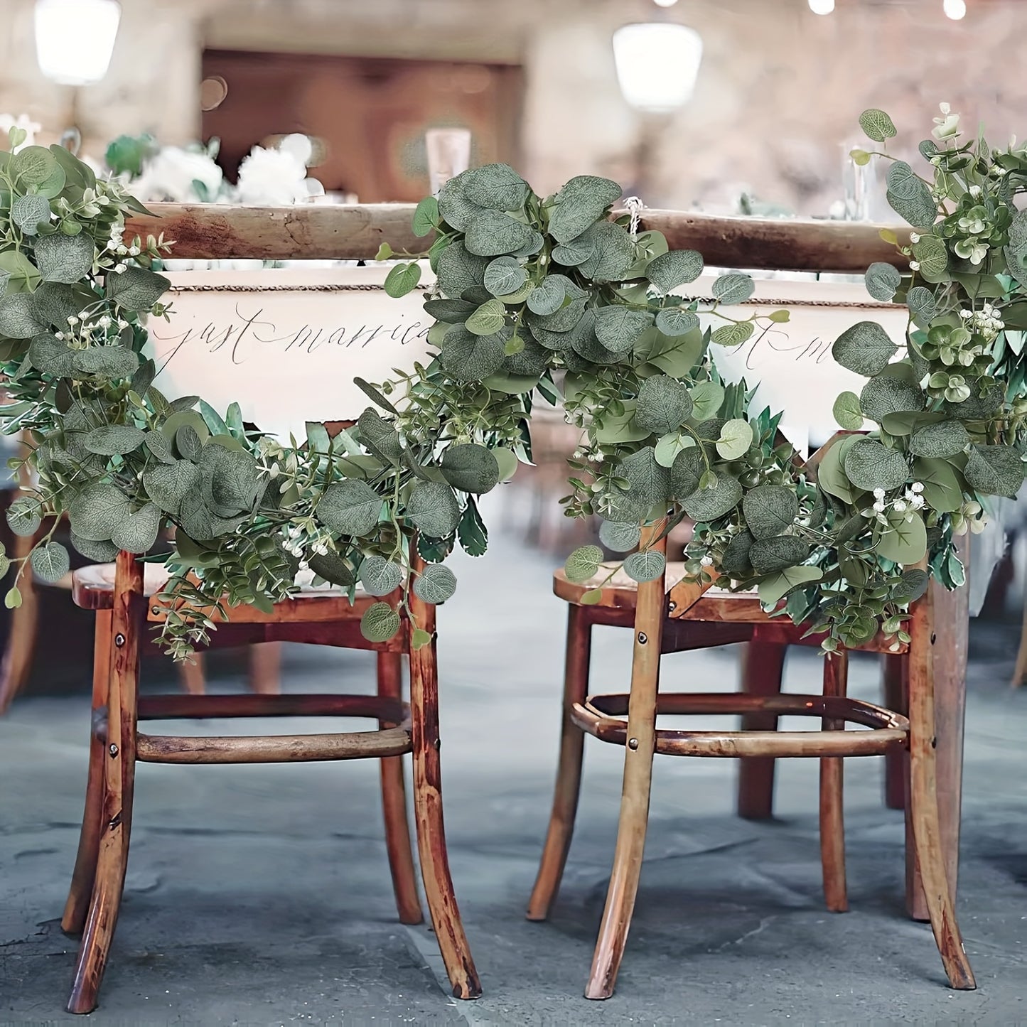 Tischdeko - Eucalyptus Garland