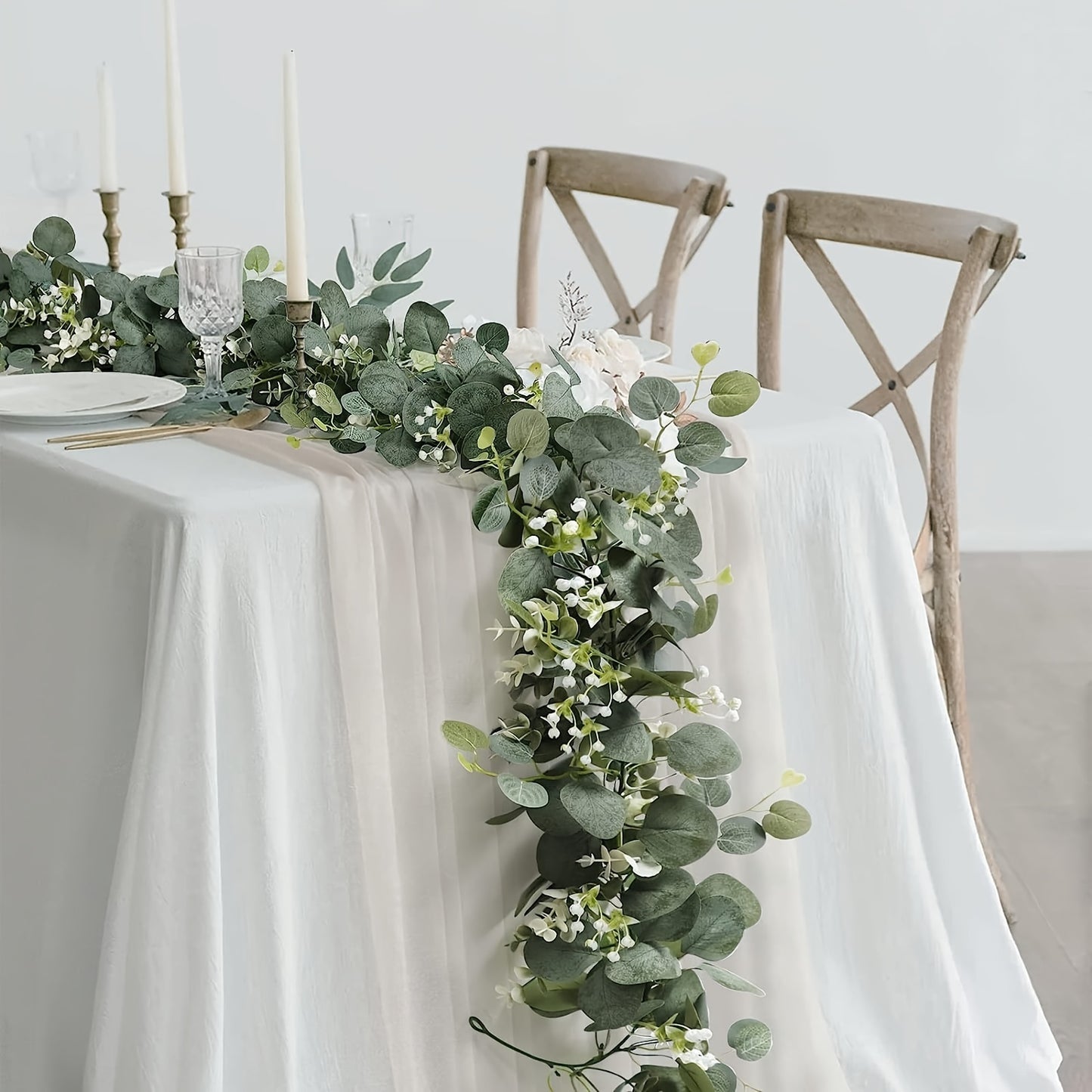 Tischdeko - Eucalyptus Garland