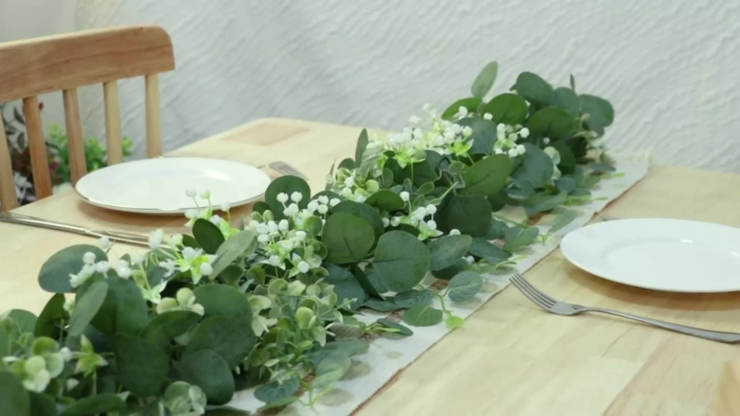 Tischdeko - Eucalyptus Garland
