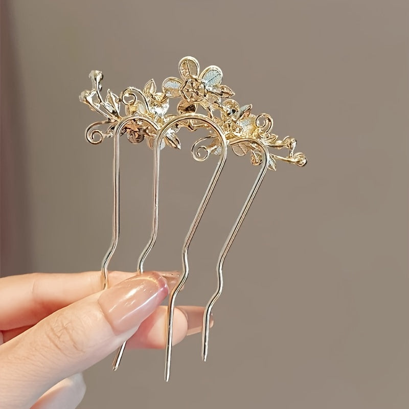 Hochzeitshaarnadel - Floral Pearls III