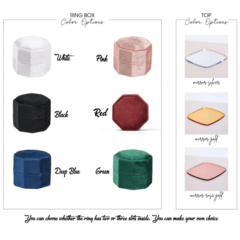 Personalisierte Ringbox - Velvet Promise