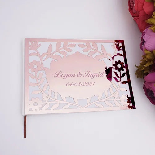 Personalisiertes Gästebuch - Floral