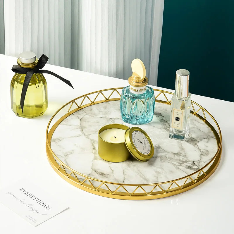 Zeremonietablett - Round Marble