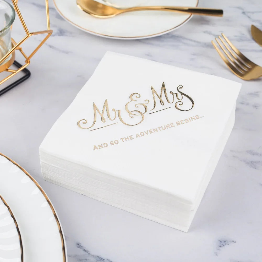 Servietten - Mr. Mrs.