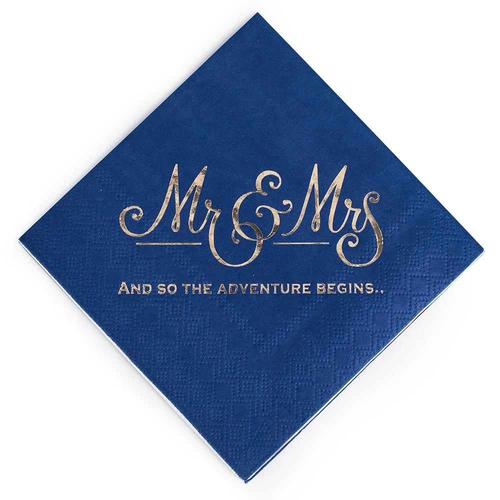 Servietten - Mr. Mrs.
