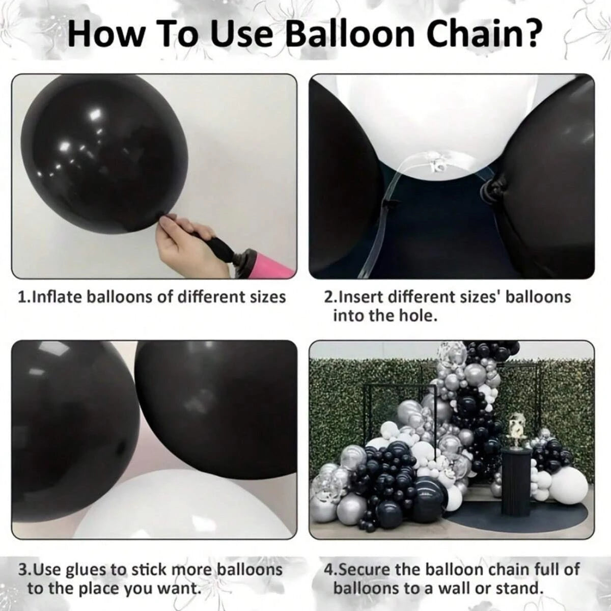 Ballon's - WhiteSilverBlack