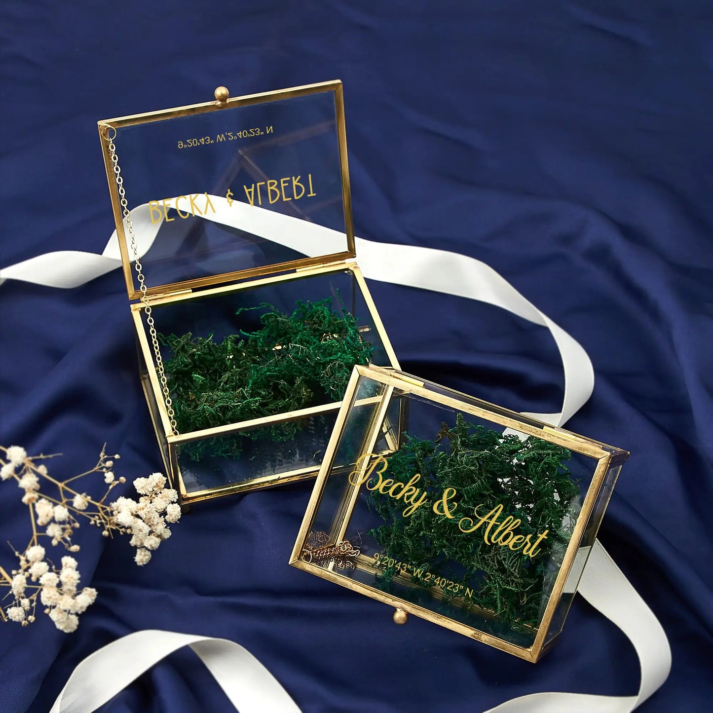 Personalisierte Ringbox - Timeless Embrace Signature Square