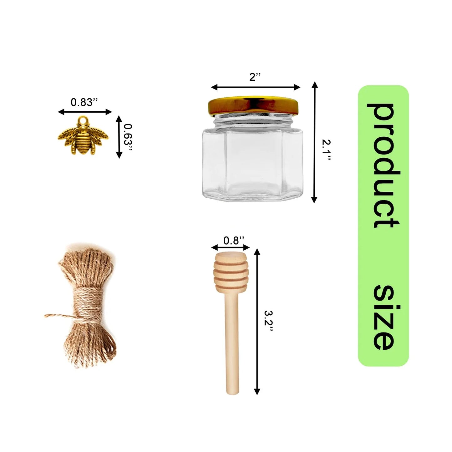 Gastgeschenkverpackung - Honigglas