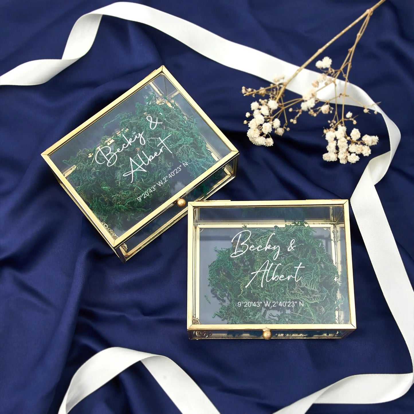 Personalisierte Ringbox - Timeless Embrace Signature Square