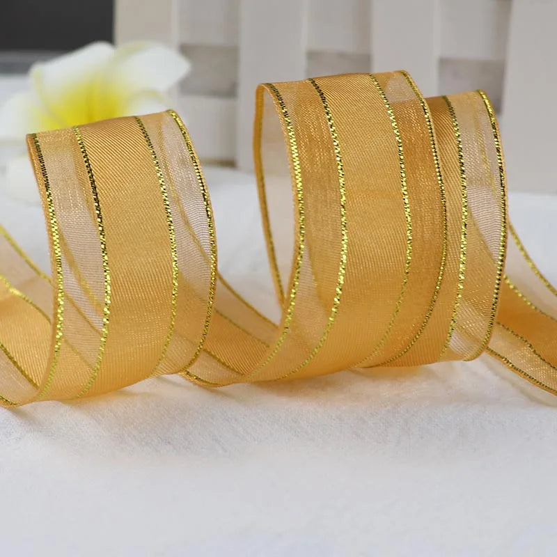 Satinband/Zierband - Golden Edge