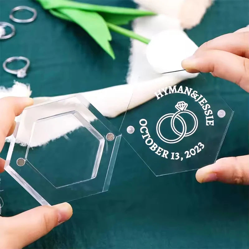 Personalisierte Ringbox - Crystal Forever