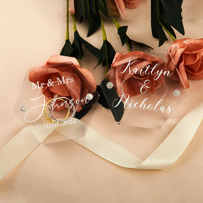 Personalisierte Ringbox - Crystal Forever