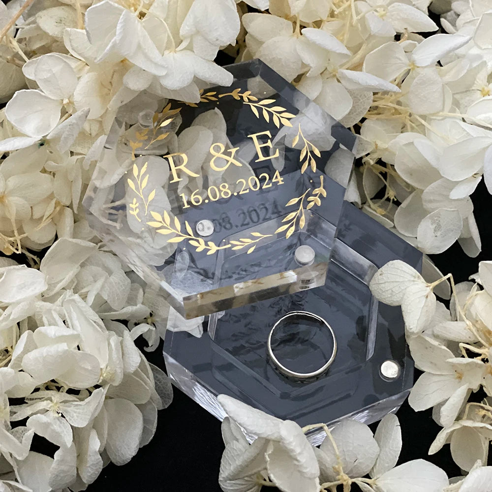 Personalisierte Ringbox - Crystal Forever V2