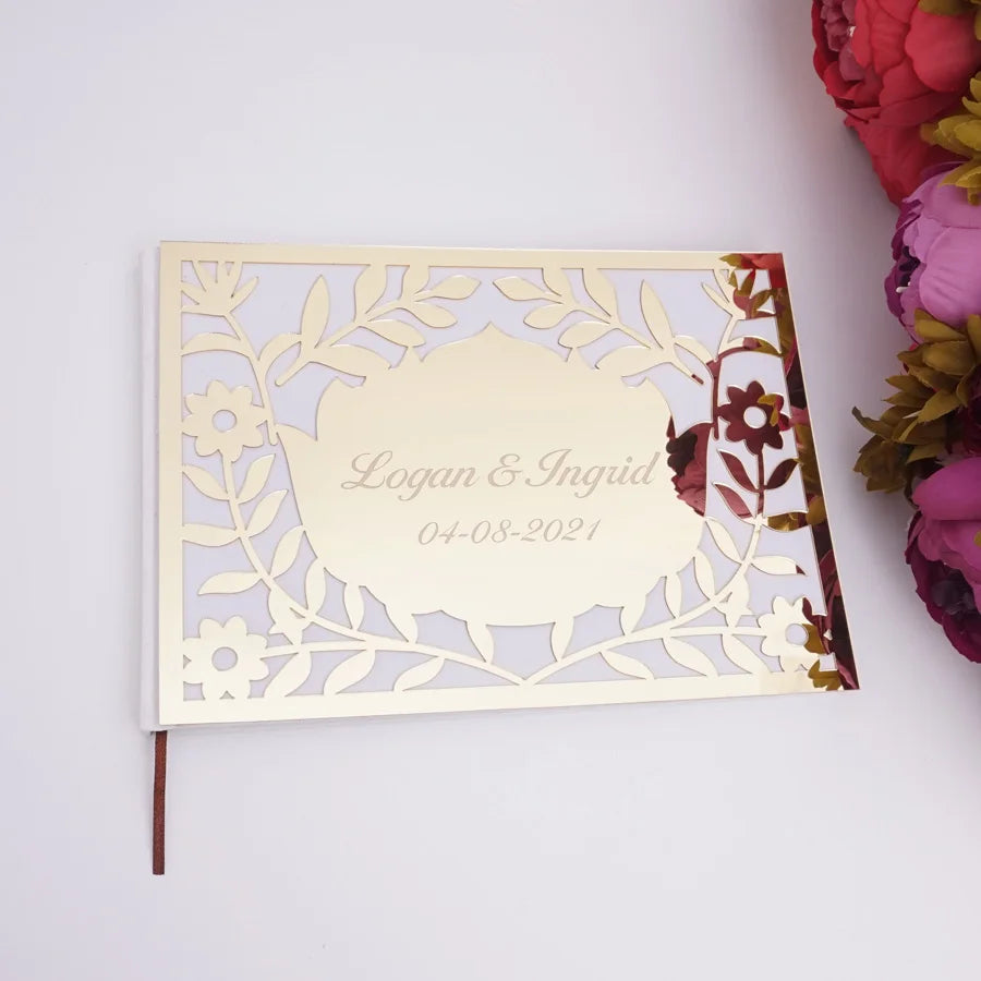 Personalisiertes Gästebuch - Floral
