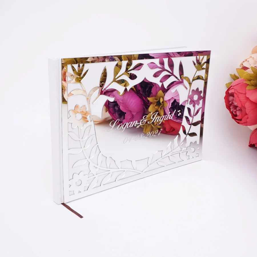 Personalisiertes Gästebuch - Floral