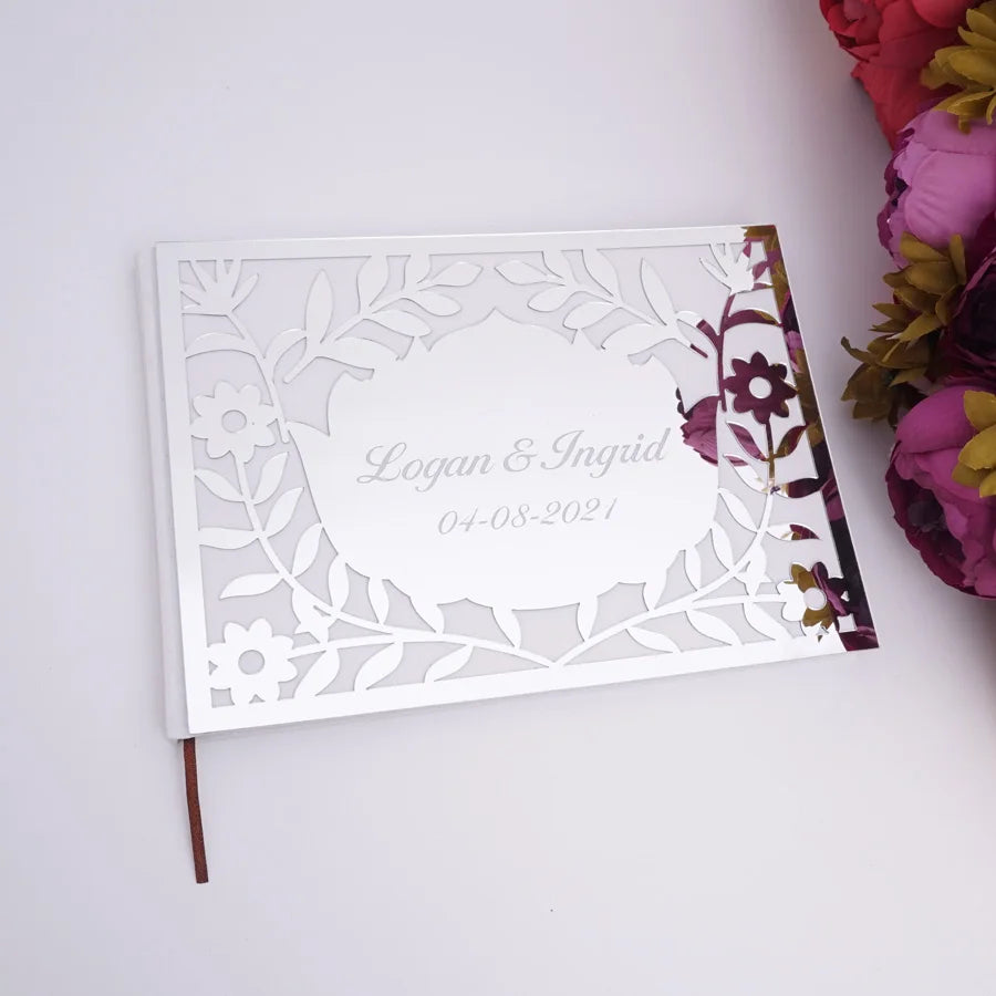 Personalisiertes Gästebuch - Floral