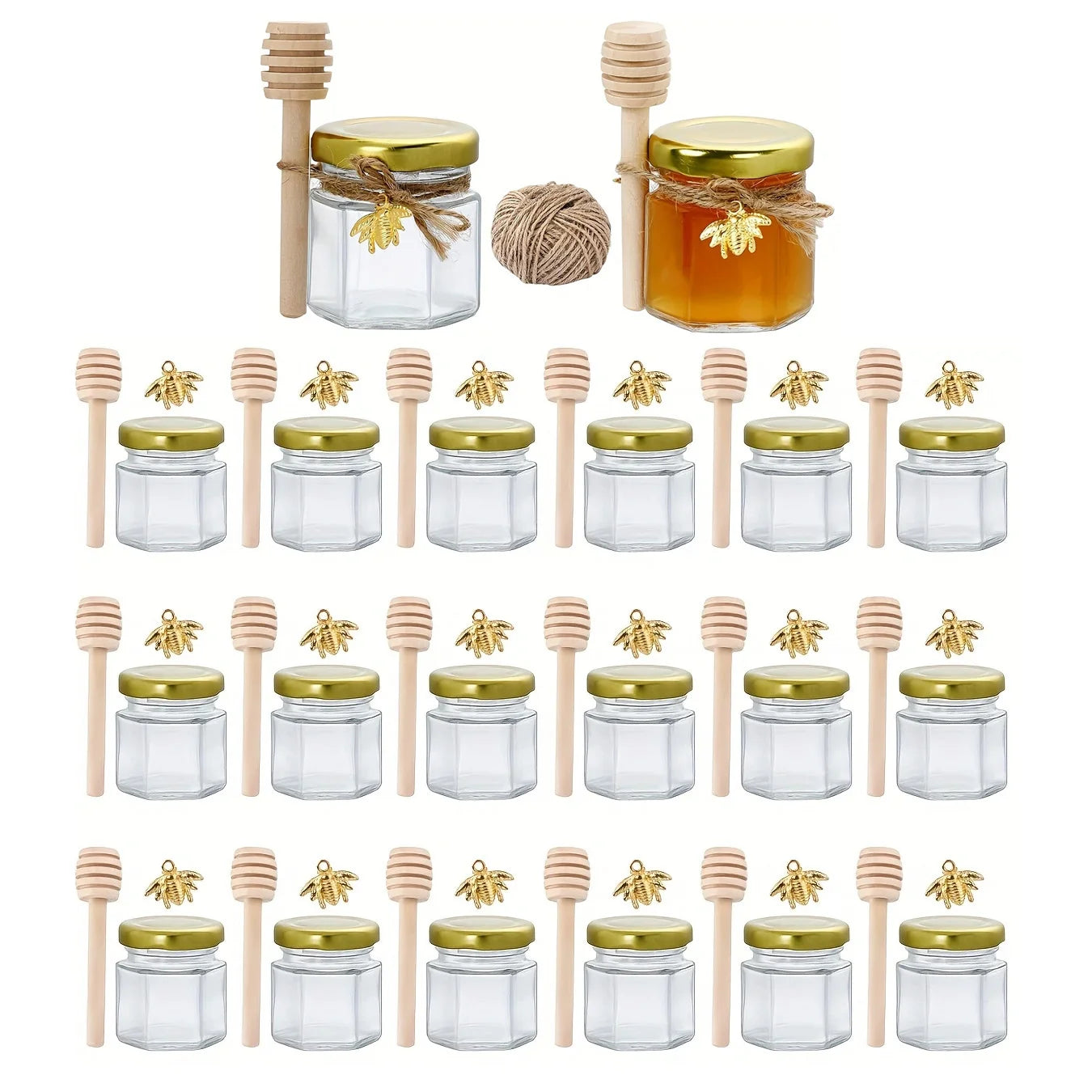 Gastgeschenkverpackung - Honigglas