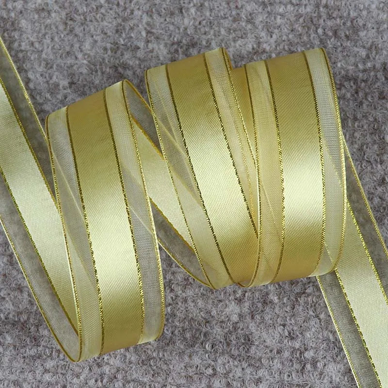 Satinband/Zierband - Golden Edge