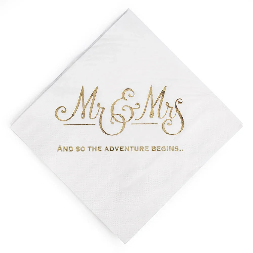 Servietten - Mr. Mrs.