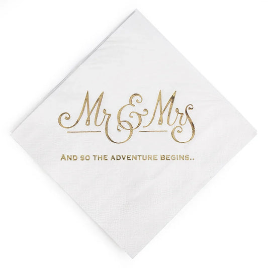 Servietten - Mr. Mrs.