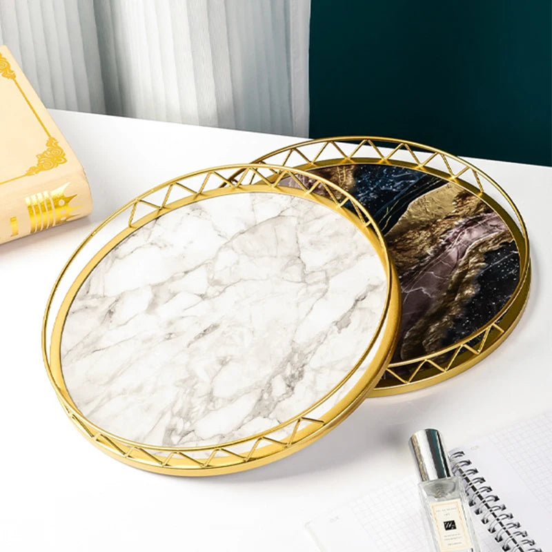 Zeremonietablett - Round Marble