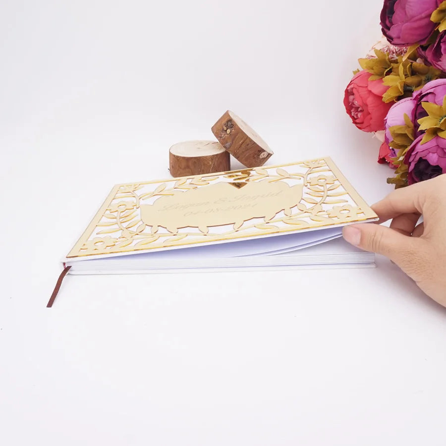 Personalisiertes Gästebuch - Floral