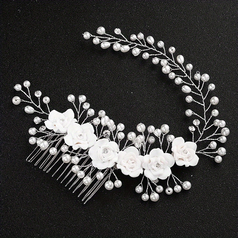 Hochzeitshaarnadel - Floral Pearls I
