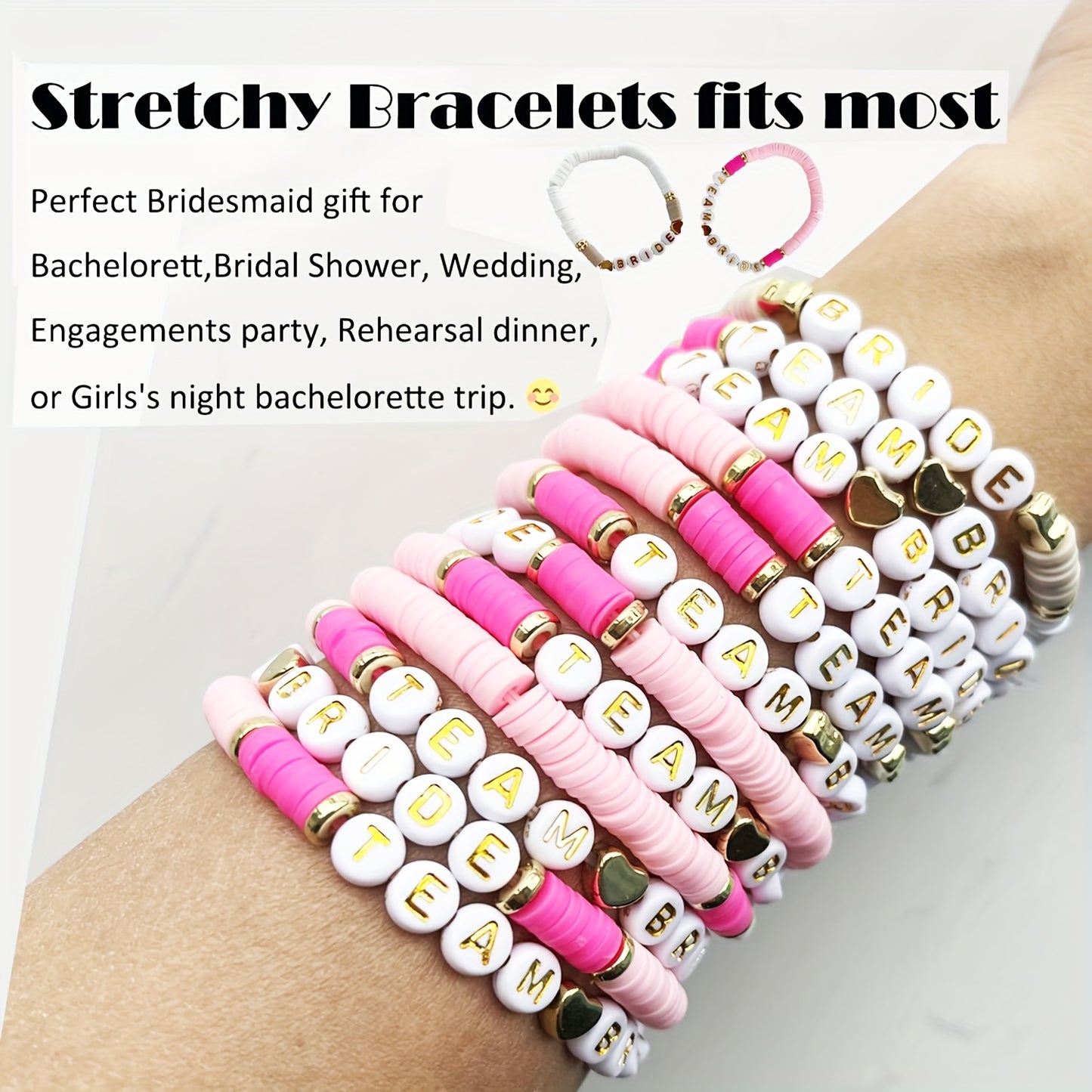 JGA-W Armbänder - PinkWhite