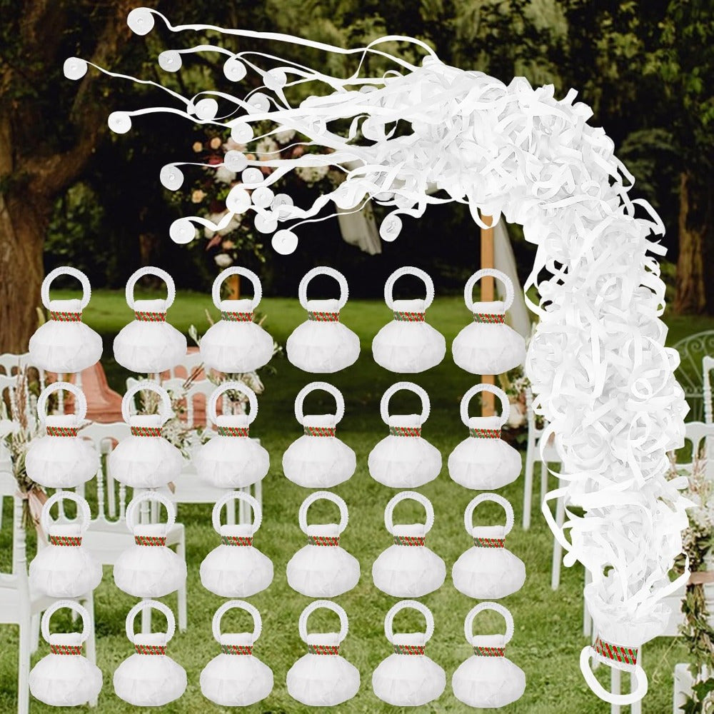 Feierzubehör - Konfettistreifen White